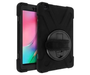 Custodia Galaxy Etichetta A 8.0 2019 Ibrido Maniglia Rotante Supporto Nero