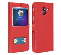 AVIZAR Towind CUSTODIA per Samsung Galaxy J6, Rosso