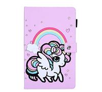 Custodia Galaxy Tab A 10.1 Pollice 2019， Lspcase Flip Cover porta penna Magnetica Stand Protective Custodie Cover con Slot Schede per Samsung Galaxy Tab A 10.1 2019 SM-T510 SM-T515 Unicorno Arcobaleno