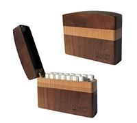 Custodia GC German Couture Premium compatibile con IQOS ILUMA PRIME TEREA e compatibile con HEETS realizzata in legno di noce e faggio di alta qualità per la casa e i viaggi