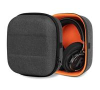 Custodia Geekria Shield per cuffie over-ear di grandi dimensioni, borsa rigida protettiva sostitutiva da viaggio con scomparto per cavi, 互換性 con Sony MDR-Z1R, Denon AH-D9200 (grigio scuro)