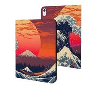 Custodia giapponese The Great Wave, compatibile con iPad 10 (11,9 pollici), custodia protettiva con funzione sleep/wake