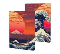 Custodia giapponese The Great Wave, compatibile con iPad 2019/2020/2021 (10,2 pollici), custodia protettiva con funzione sleep/wake