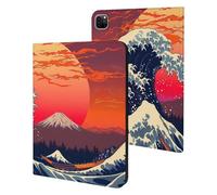 Custodia giapponese The Great Wave, compatibile con iPad Pro 20/21/22 (11 pollici), custodia protettiva con funzione sleep/wake