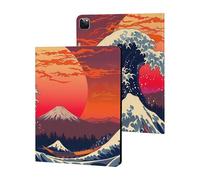 Custodia giapponese The Great Wave compatibile per iPad Pro 2020/2021/2022 (12,9 pollici), custodia protettiva con funzione sleep/wake