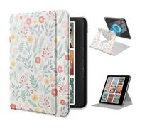 Custodia girevole a 360° per eReader Kobo Libra Colour & Tolino Vision Color (2024) da 7", retro trasparente, protezione magnetica rimovibile, supporto regolabile con funzione di accensione