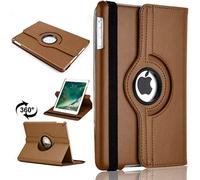 Custodia girevole per Apple iPad 10.2 (9a generazione 2021), (8a generazione 2020), (7a generazione 2019) A2428 A2429 custodia con supporto in pelle PU (marrone)
