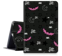 Custodia gotica con teschio luna stelle pipistrello per Samsung Galaxy Tab S6 Lite 10,4 pollici 2024/2022/2020 (SM-P620/P610/P613/P615), custodia pieghevole in pelle PU antiurto con funzione