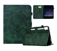 Custodia Green per Lenovo Tab P12 Pro Gen 2 con stampa floreale, supporto schede, funzione sospensione/riattivazione automatica