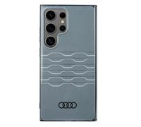 Custodia grigia con motivo geometrico Audi per Samsung Galaxy S24 Ultra.
