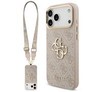 Custodia Guess 4G Big 4G Classic Logo Big Strap Metal Buttons do iPhone 17 Pro Max ró?owy - Nouvo