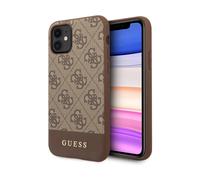 Guess Custodia Rigida 4G Striscia Inferiore Per iPhone 11 Marrone