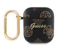 Custodia Guess 4G con gancio, colore nero, per AirPods 1.