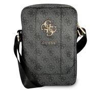 Custodia Guess 4G con logo grande in metallo, grigia, per MacBook da 10 pollici
