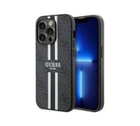 Custodia Guess 4G con strisce stampate MagSafe nero - iPhone 14 Pro Max