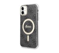 GUESS 4G Magsafe GUHCN61G4GLGR - Custodia per Apple iPhone 11 (6,1), colore: Nero