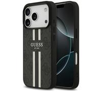 Custodia Guess 4G stampata righe MagSafe per iPhone 17 Pro nera - Nouvo