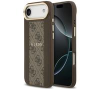 Custodia Guess 4G Stripe MagSafe per iPhone Air marrone