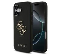 Custodia Guess Big 4G Logo Grained per Apple iPhone 17 - Nero - Nouvo