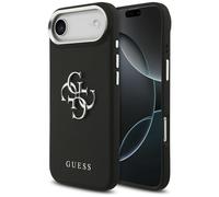 Custodia Guess con logo classico Big 4G granulato per iPhone 17 Air, colore nero