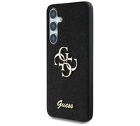 Custodia Guess Fixed Glitter Big 4G Metal Logo per Samsung Galaxy S25 nera - Nouvo