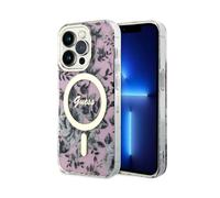 Custodia Guess Flower MagSafe Pink - iPhone 14 Pro