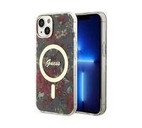 Custodia Guess Flower verde per Magsafe - iPhone 14