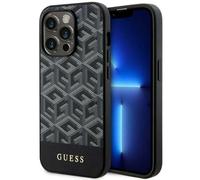 Custodia Guess GCube Stripes MagSafe per iPhone 14 Pro Max, nera - Nouvo