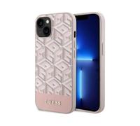 Custodia Guess Gcube Stripes per Magsafe Rosa - iPhone 14