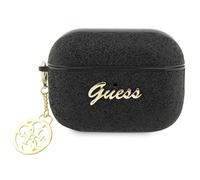 Custodia Guess Glitter Flake 4G nera per AirPods Pro 2
