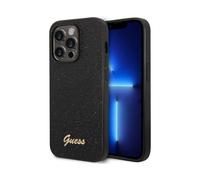 Guess Custodia glitterata compatibile con iPhone 14 Pro Max, colore nero, GUHCP14XHGGSHK