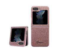Guess GUHCZF5HGGSHP F731 - Custodia rigida per Z Flip5, colore: Rosa