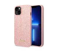 GUESS - Cover Per Iphone 14 Plus Tpu Glitter Script, Rosa