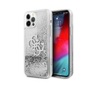 Custodia Guess GUHCP12LLG4GSI 4G Big Liquid Glitter, Argento - iPhone 12 Pro Max