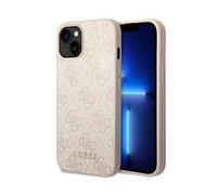 Custodia Guess GUHCP14SG4GFPI 4G Metal Gold Logo Pink - iPhone 14