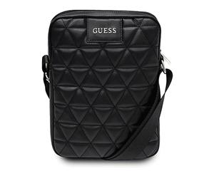 CUSTODIA GUESS GUTB10QLBK 10, 10", TPU trapuntato, tasca e tracolla, Per Computer e laptop da 10 ", Dimensioni: A 20 cm, L 27 cm, Nero