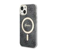 Guess GUHMP15SH4STK - Custodia rigida per iPhone 15 6.1", colore: Nero