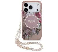 CG MOBILE Guess IML - Braccialetto compatibile con custodia MagSafe per iPhone 17 Pro (rosa)