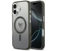 Custodia Guess IML Gradient Triangle Logo MagSafe iPhone 17 nera