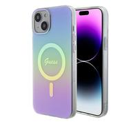 Custodia Guess IML Iridescent MagSafe per iPhone 15 Plus, viola - Nouvo