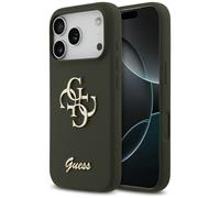 Custodia Guess in silicone Big 4G Script per iPhone 17 Pro Max color kaki - Nouvo