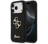 Custodia Guess in silicone Big 4G Script per iPhone 17 Pro nero - Nouvo