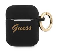 Gua2sssk - Custodia in silicone per Airpods Preto/Preto Vintage Script