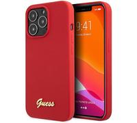 Custodia Guess in silicone Vintage per iPhone 13 Pro Max, rossa - Nouvo