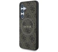 Custodia Guess Leather 4G Colored Ring Classic Logo MagSafe per Samsung Galaxy S25 marrone - Nouvo
