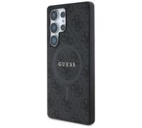 Custodia Guess Leather 4G Colored Ring Classic Logo MagSafe per Samsung Galaxy S25 Ultra nera - Nouvo