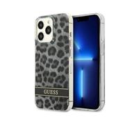 Custodia Guess Leopard Electro Stripe Grey - iPhone 13 Pro