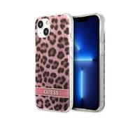 Custodia Guess Leopard Electro Stripe Pink - iPhone 13 mini