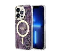 Custodia Guess Leopard MagSafe Pink - iPhone 14 Pro Max