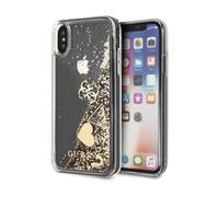 Custodia Guess Liquid Glitter Charms Oro - iPhone X / XS